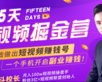 会玩手机就能赚钱!15天短视频掘金营:揭秘短视频赚钱玩法,开启月入过万新副业-风淘社