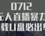 树敌习研社抖音无人直播暴力带货车载U盘必出单,单号单日产出300纯利润-风淘社