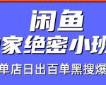 火焱社闲鱼独家绝密小班课-闲鱼单店日出百单黑搜爆破法-风淘社