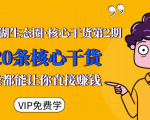 莫问江湖生态圈·核心干货第2期，20条核心干货，每一条都能让你直接赚钱-风淘社