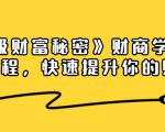 《终极财富秘密》财商学习必修课程,快速提升你的财富(18节视频课)-风淘社