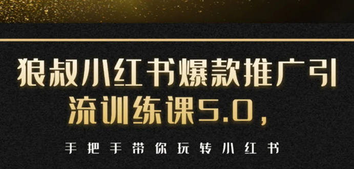 小红书爆款推广引流训练课5.0,手把手带你玩转小红书(17节实操视频+话术)-风淘社