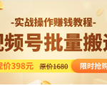 视频号批量运营实战教程,让你一天创作100个高质量视频,日引5W+流量-风淘社