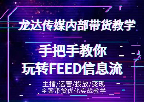 龙达传媒内部抖音带货密训营：手把手教你玩转抖音FEED信息流，让你销量暴增-风淘社