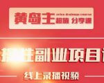 黄岛主实操性小红书副业项目,教你快速起号并出号,万粉单价1000左右-风淘社