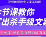 张根视频破局吸金文案班:节节课教你写出杀手级文案(附67页文案训练手册)-风淘社