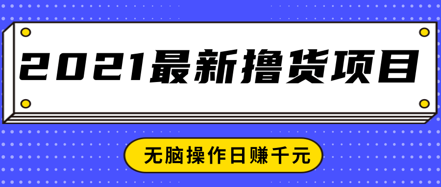 2021最新撸货项目,一部手机即可实现无脑操作轻松日赚千元-风淘社