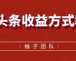 微头条收益方式教学,单条收益可达1000+-风淘社