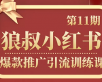 狼叔小红书爆款推广引流训练课第11期,手把手带你玩转小红书-风淘社