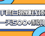 某团队收费项目:空手套白狼,一天500+利润,人人可做-风淘社