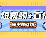 短视频+直播爆单赚钱术,0基础0粉丝 当天开播当天赚 月赚2万(附资料包)-风淘社