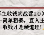 《群主收钱实战营1.0》——简单粗暴,直入主题,收钱才是硬道理-风淘社