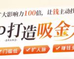 IP打造吸金术:0基础0资源,也能扩大影响力100倍,让钱主动找你!-风淘社