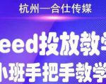 合仕传媒Feed投放教学,手把手教学,开车烧钱必须自己会-风淘社