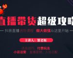 蟹老板抖音直播带货超级攻略:抖音直播带货的详细玩法,小店运营、付费投放等-风淘社
