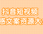 短视频情感文案资源大合集,上万条各类情感文案,让你不再为文案而烦恼-风淘社
