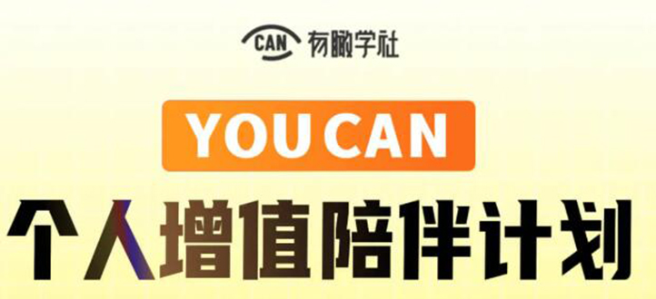 有趣学社·YOUCAN个人增值陪伴计划:提升个人“稳定可持续赚钱能力”-风淘社