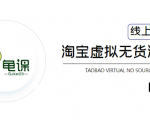 龟课·淘宝虚拟无货源电商5期,全程直播 现场实操,一步步教你轻松实现躺赚-风淘社