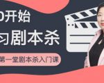 红娘子·从0开始学习剧本杀,你的第一堂剧本杀入门课 简单易懂 市场需求大-风淘社