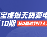 淘宝虚拟无货源电商第10期：从0基础到月入N万，全程实操，可批量操作-风淘社