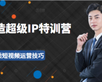 超级IP特训营:表演表达、高效输出优质短视频运营技巧,价值999元-风淘社