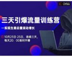 抖品牌·三天引爆流量训练营,实现生意总量滚动增长-风淘社