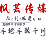 枫芸传媒11月千川最新玩法,手把手教你搭建1:10的计划-风淘社