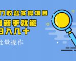得物冷门收益实操项目,0基础新手就能单号日入几十,可批量操作-风淘社