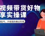 短视频带货好物分享实操课:快速起号,升级版防搬运剪辑-风淘社