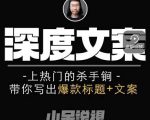 小呆短视频深度文案课，上热门的杀手锏，带你写出爆款标题+文案-风淘社