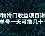 得物冷门收益项目讲解，单号一天可撸几十+-风淘社
