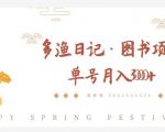 多渔日记·图书项目,无货源图书模式,纯搬运,单号月入4000+-风淘社