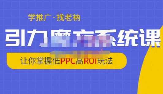 老衲·引力魔方系统课,让你掌握低PPC高ROI玩法,价值299元-风淘社