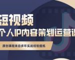 抖音短视频个人ip内容策划实操课,真正做到普通人也能实行落地-风淘社
