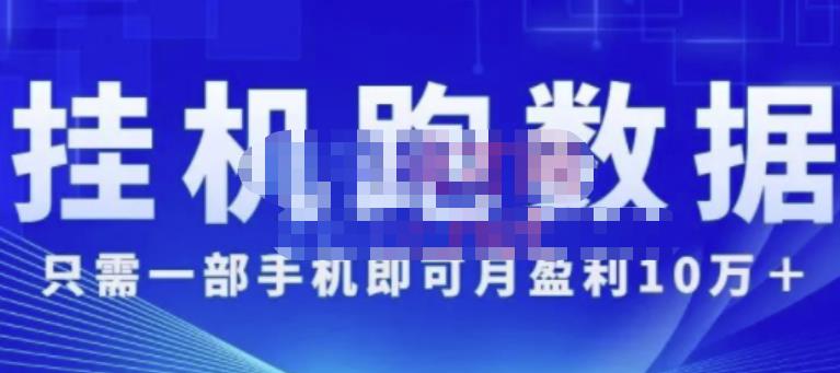 猎人电商:挂机数跑据,只需一部手即机可月盈利10万+(内玩部法)价值4988元-风淘社