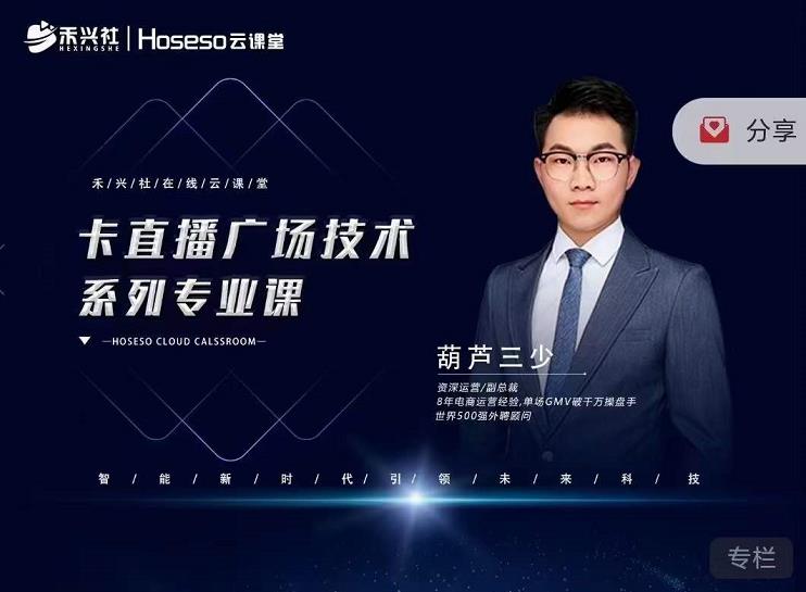 禾兴社·卡直播广场技术系列专业课,目前最强最全直播广场技术-风淘社
