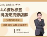 抖隐门·2022抖店无货源店群,极致标签4.0盈利系统价值999元-风淘社