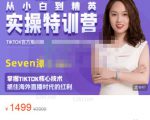 Seven漆:国内&TIKTOK短视频直播训练营,全球直播带货的风口赶紧乘风掘金-风淘社