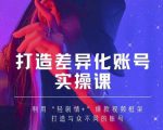 抖音女黑客-mia打造差异化账号实操课,教你打造与众不同的账号-风淘社