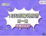 金抖云Peter《15天群爆训练营》,破解抖音玄学,群爆心法,起号方式-风淘社