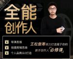 王松傲寒·全能创作人思维课,帮你打造创作人IP,全面提升导演思维-风淘社