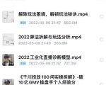 尹晨2022年四节新课,2022算法拆解与玩法分析,千川投放100问实操拆解-风淘社
