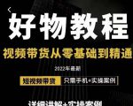 小猛好物分享专业实操课,短视频带货从零基础到精通,详细讲解+实操案-风淘社