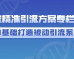 制定精准引流方案专栏6.0,0基础打造被动引流系统-风淘社