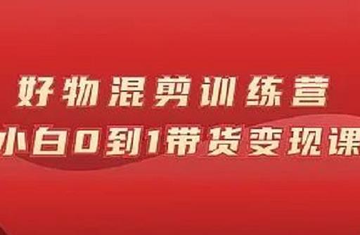 万三好物混剪训练营:小白0到1带货变现课-风淘社