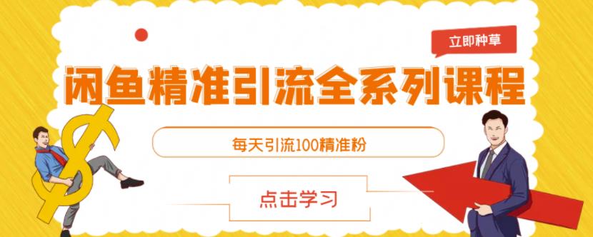 闲鱼精准引流全系列课程,每天引流100精准粉【视频课程】-风淘社