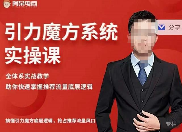 阿呆-引力魔方系统实操课,全体系实战教学,助你快速掌握推荐流量底层逻辑-风淘社