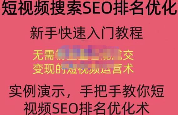 宋老师·短视频搜索SEO优化,教你10分钟创作一个短视频,三天排名上第一-风淘社
