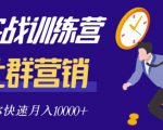 社群营销全套体系课程，助你了解什么是社群，教你快速步入月营10000+-风淘社
