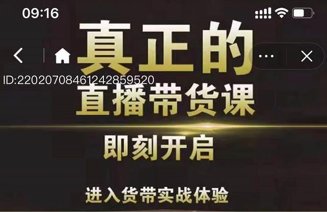 李扭扭超硬核的直播带货课,零粉丝快速引爆抖音直播带货-风淘社